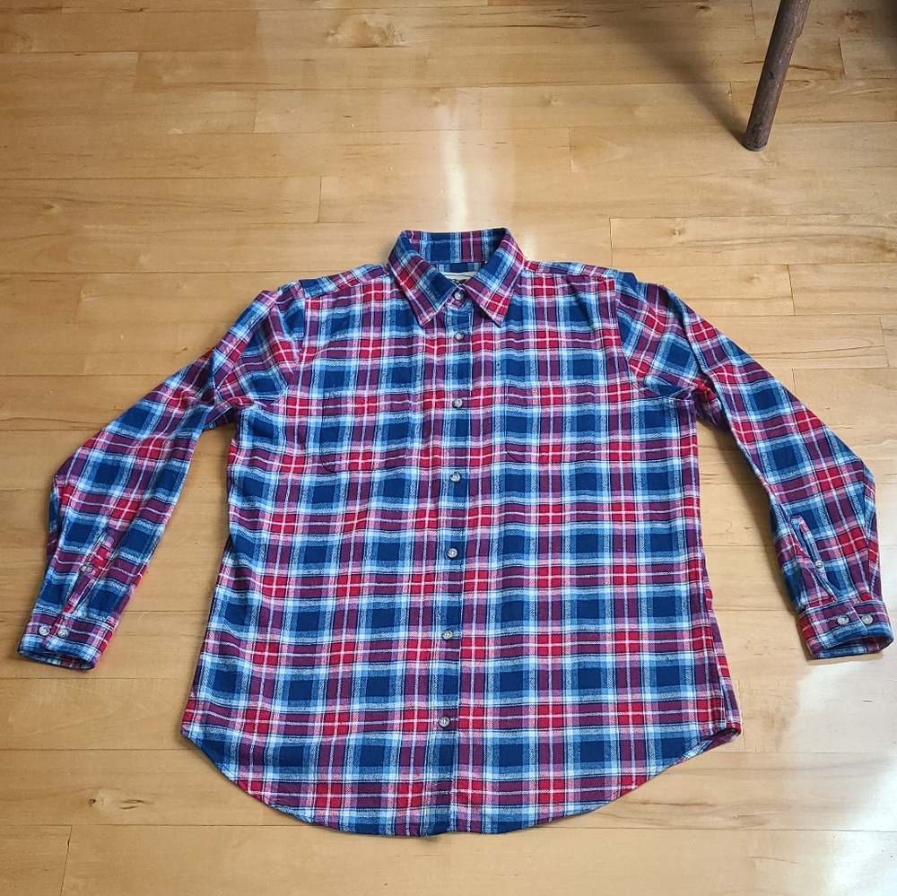 Ladies Button down  Flannel shirt